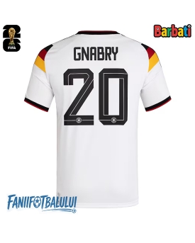 Germania Serge Gnabry #20 Tricou Fotbal Replică Mondial 2026 Barbati Acasa